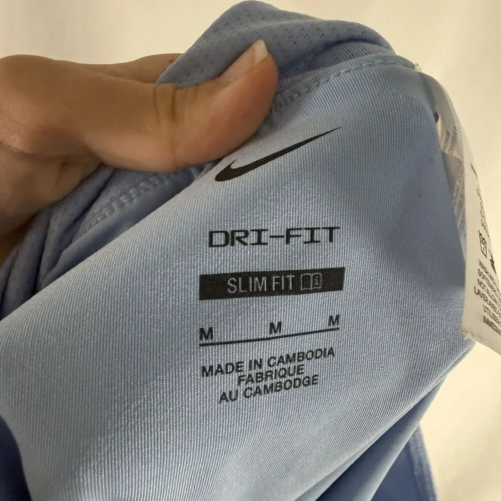 Nike Skort Skirt Women's Medium Blue Pull On Lined Tennis Golf Slim Fit Dri Fit